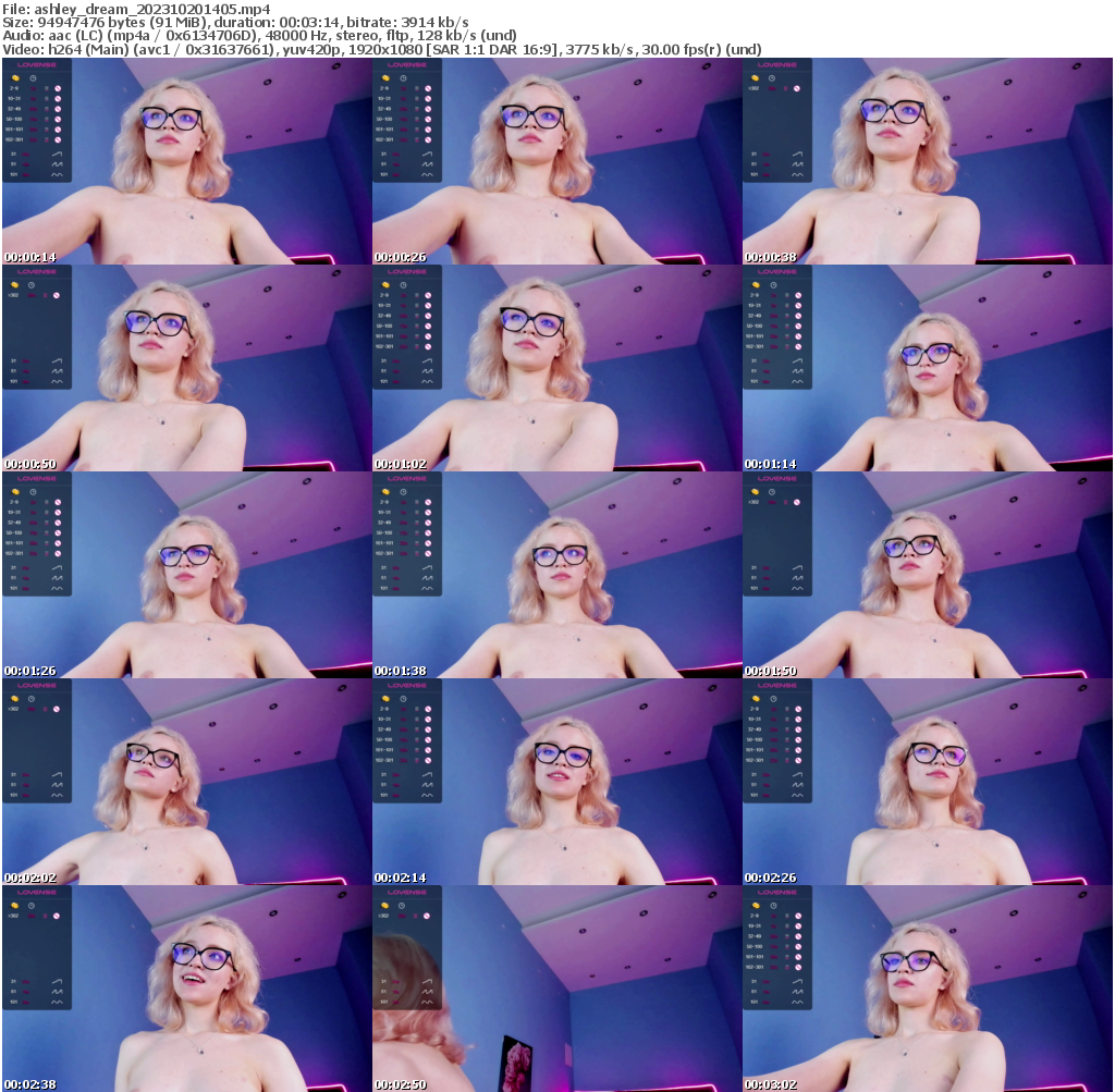 Preview thumb from ashley_dream on 2023-10-20 @ bongacams