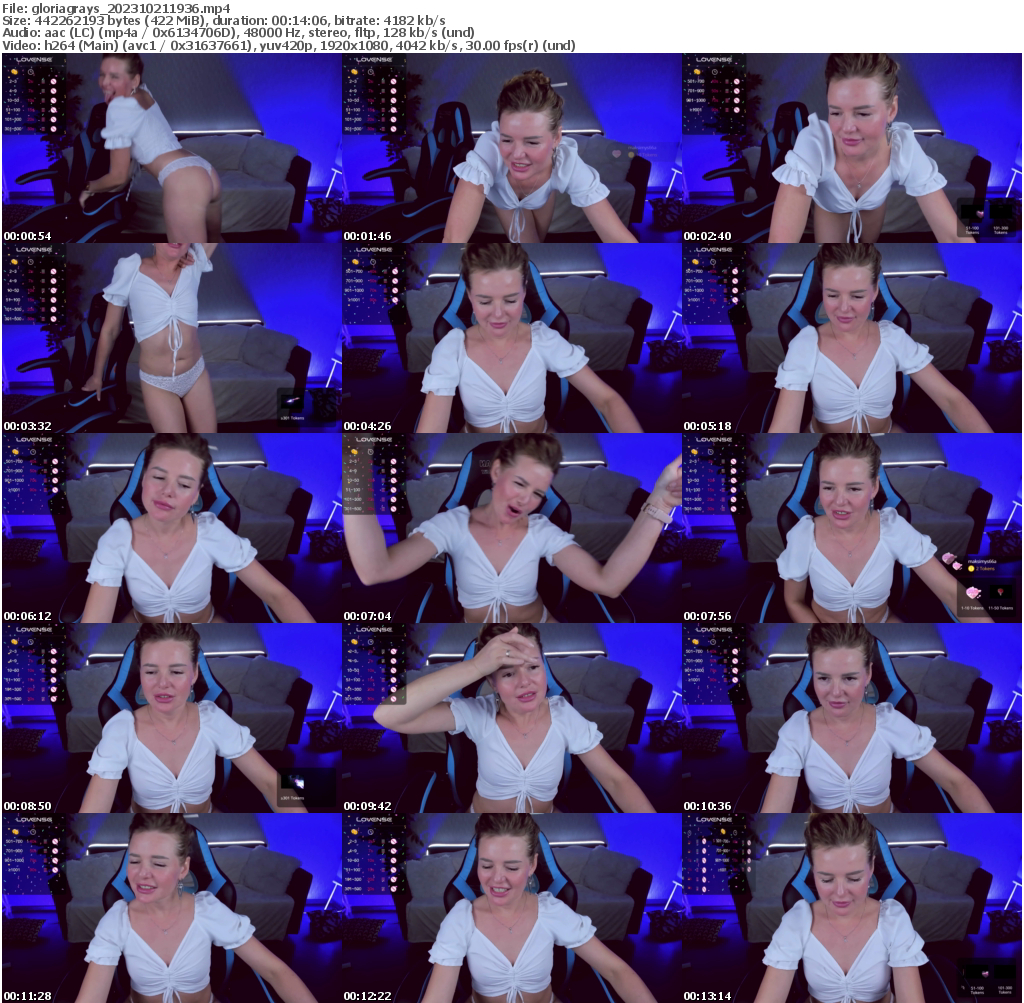 Preview thumb from gloriagrays on 2023-10-21 @ bongacams