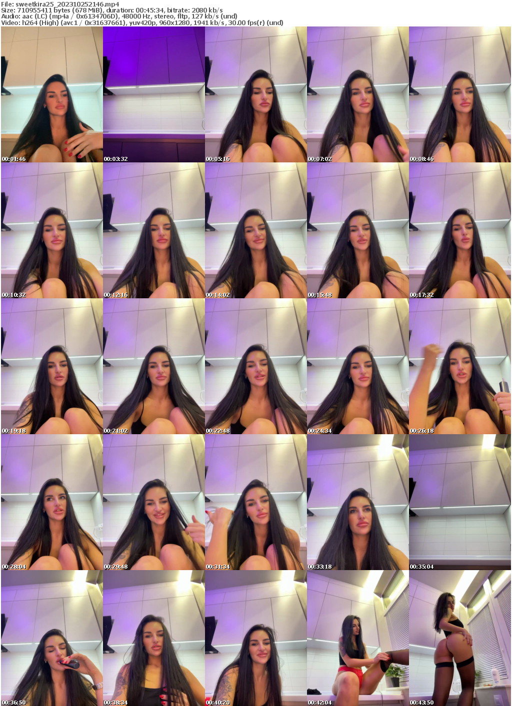 Preview thumb from sweetkira25 on 2023-10-25 @ bongacams