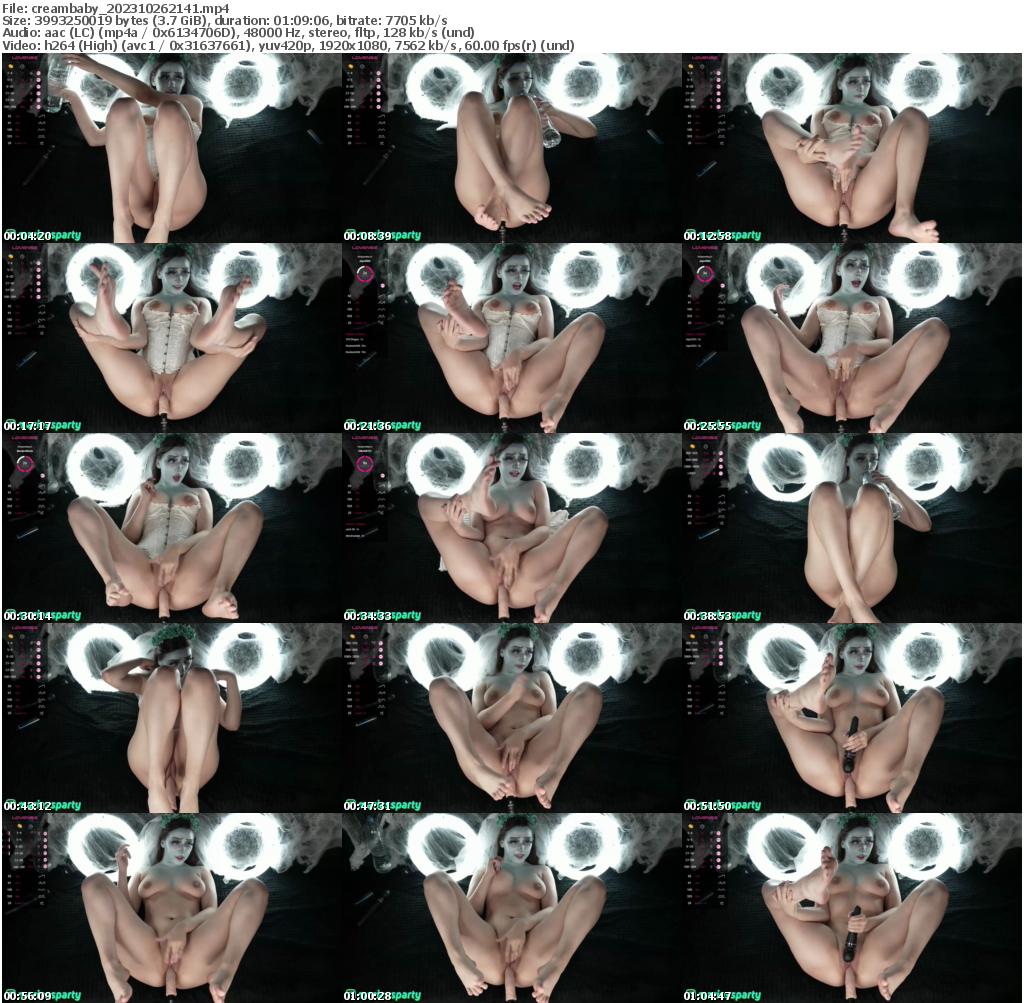 Preview thumb from creambaby on 2023-10-26 @ bongacams