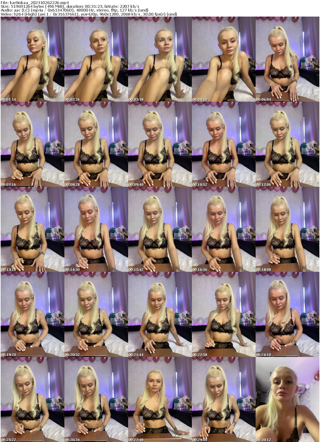 Preview thumb from kartinkaa on 2023-10-26 @ bongacams