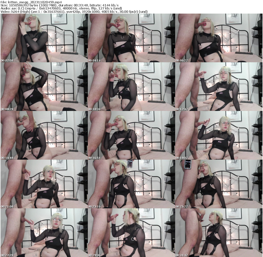Preview thumb from kitten_megg on 2023-11-02 @ bongacams