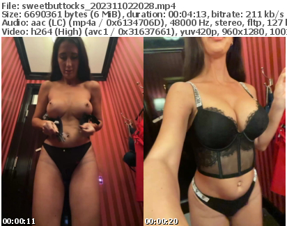 Preview thumb from sweetbuttocks on 2023-11-02 @ bongacams