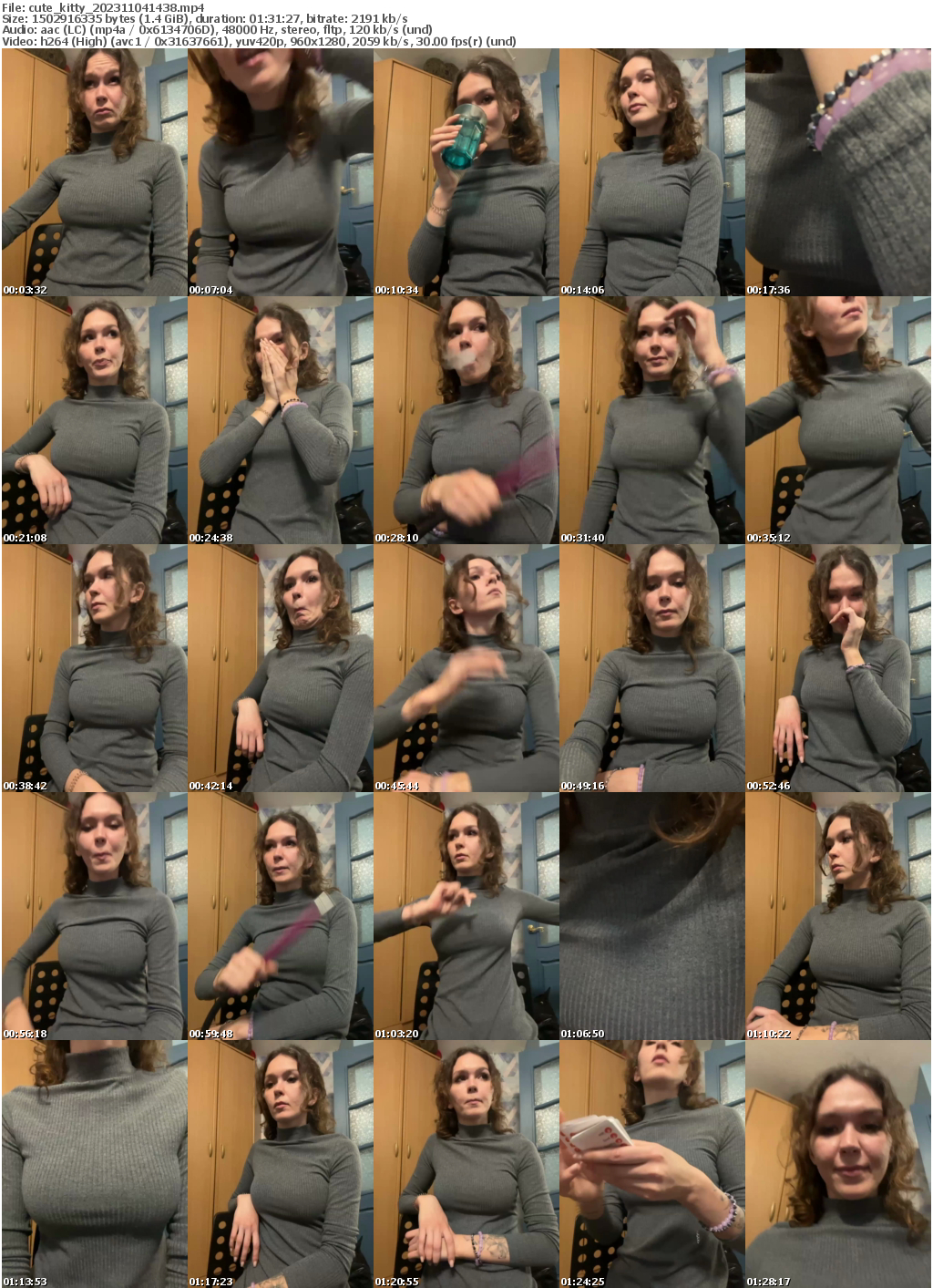 Preview thumb from cute_kitty on 2023-11-04 @ bongacams