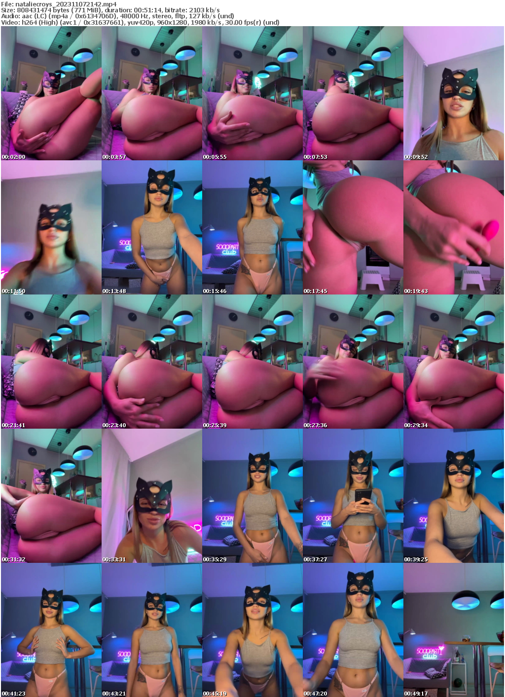 Preview thumb from nataliecroys on 2023-11-07 @ bongacams