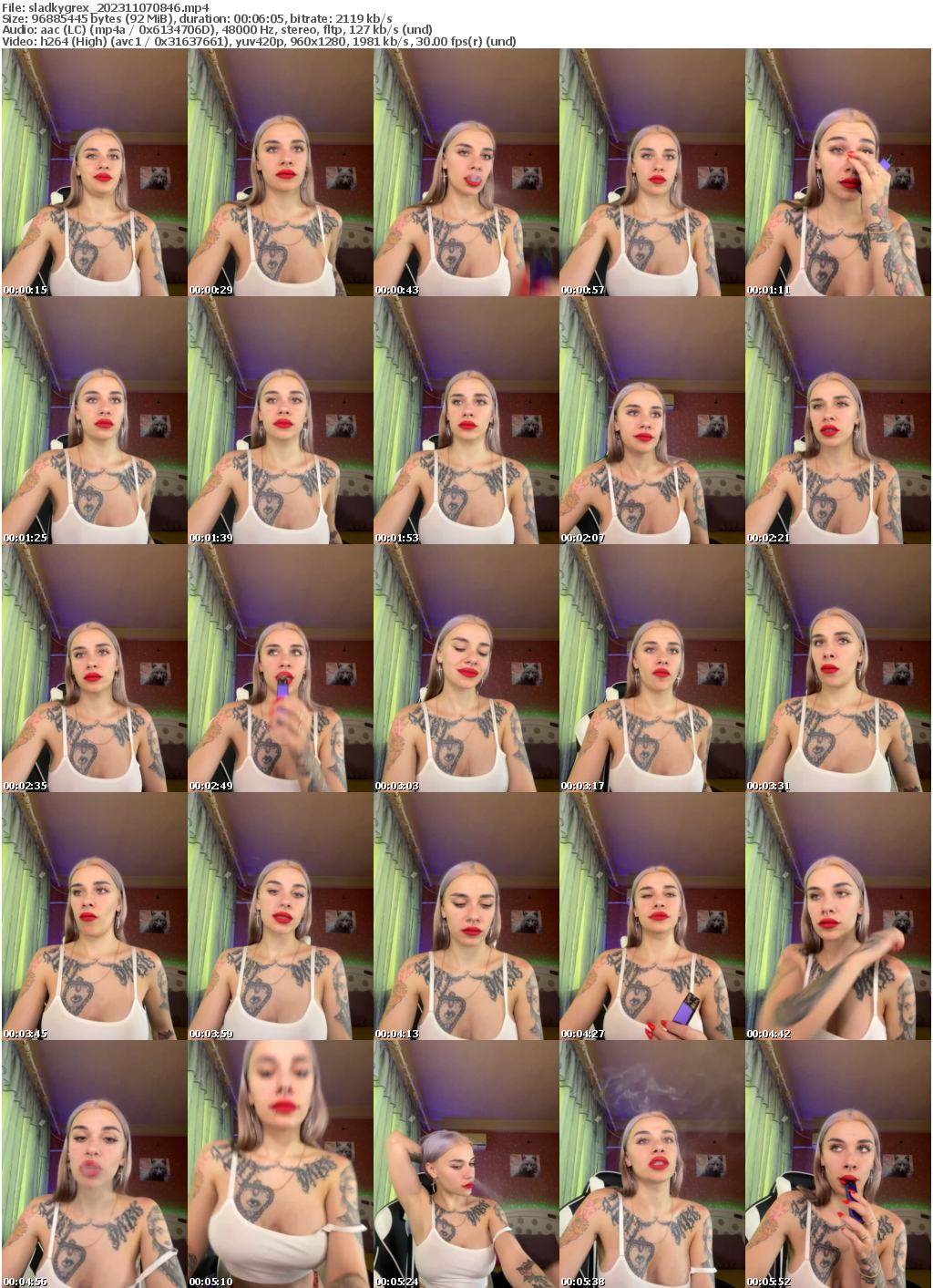 Preview thumb from sladkygrex on 2023-11-07 @ bongacams