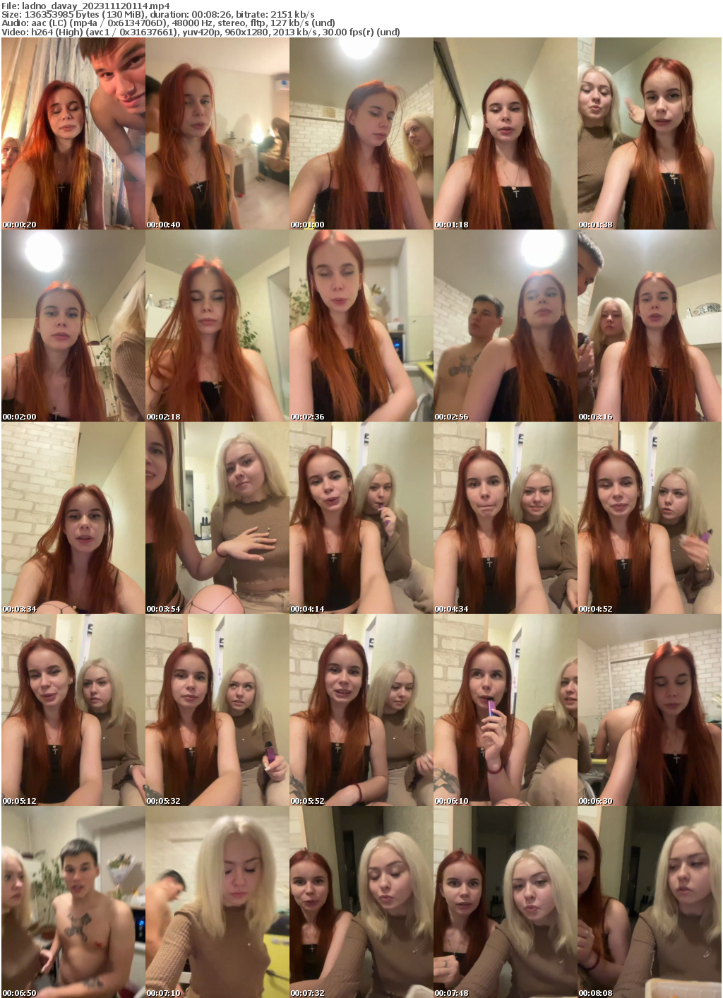 Preview thumb from ladno_davay on 2023-11-12 @ bongacams