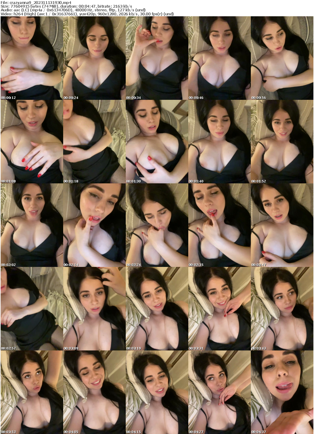 Preview thumb from crazyanna9 on 2023-11-13 @ bongacams