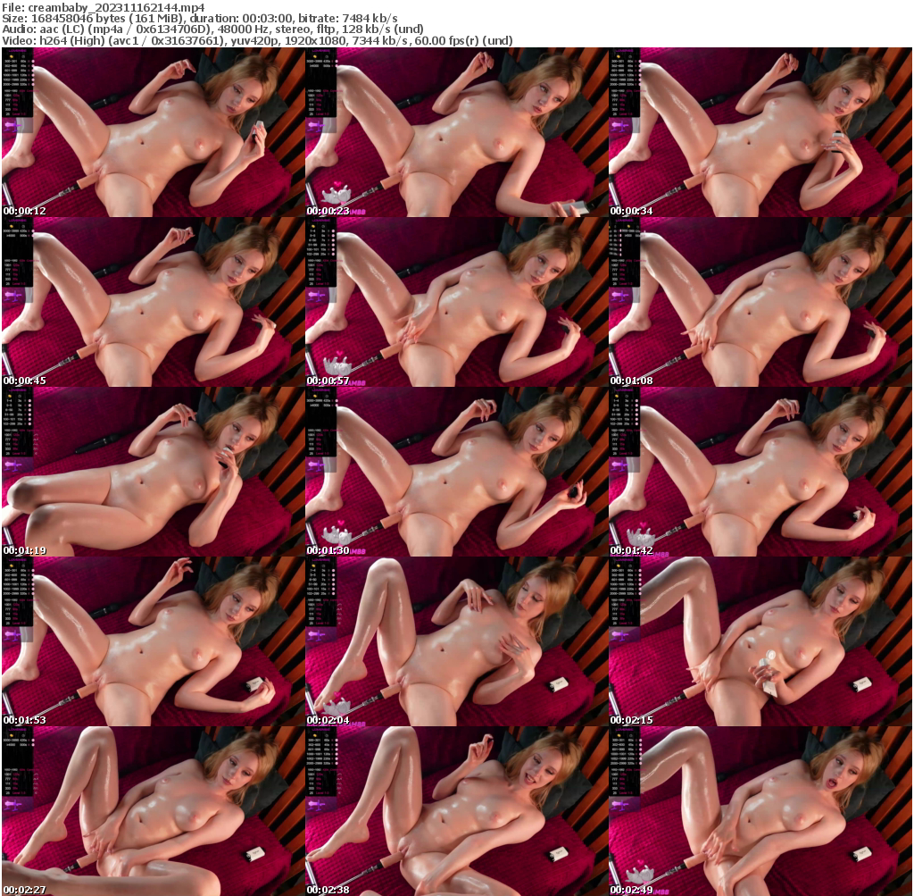 Preview thumb from creambaby on 2023-11-16 @ bongacams