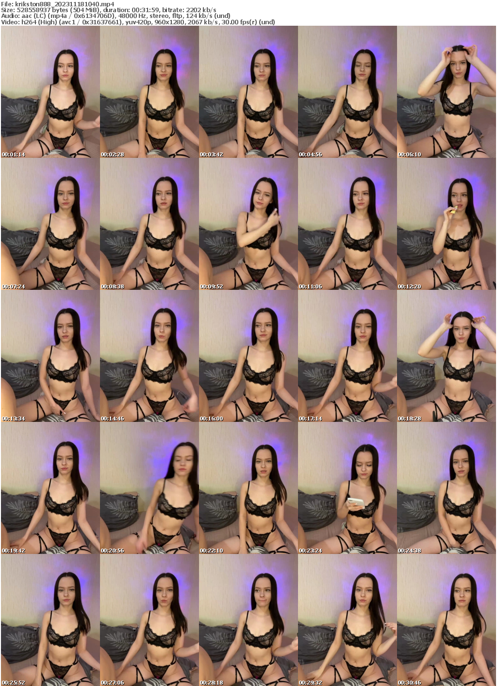 Preview thumb from krikston888 on 2023-11-18 @ bongacams