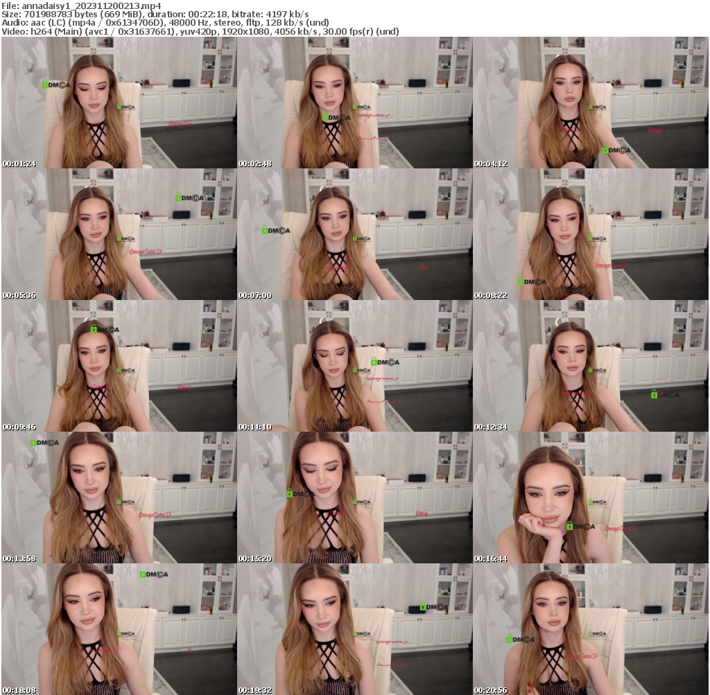 Preview thumb from annadaisy1 on 2023-11-20 @ bongacams