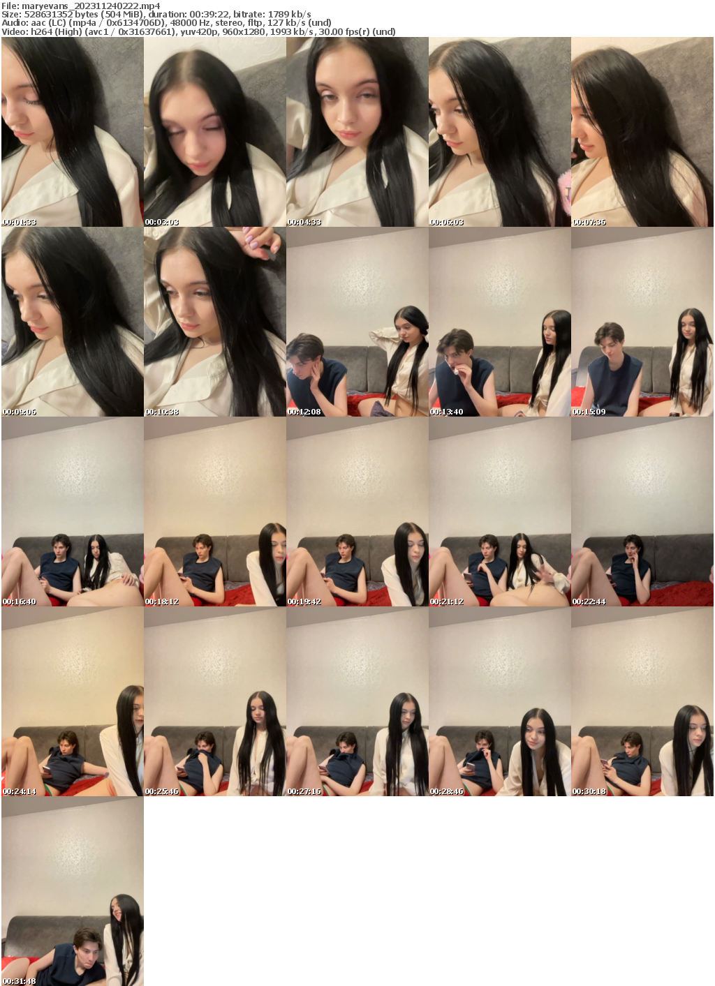 Preview thumb from maryevans on 2023-11-24 @ bongacams