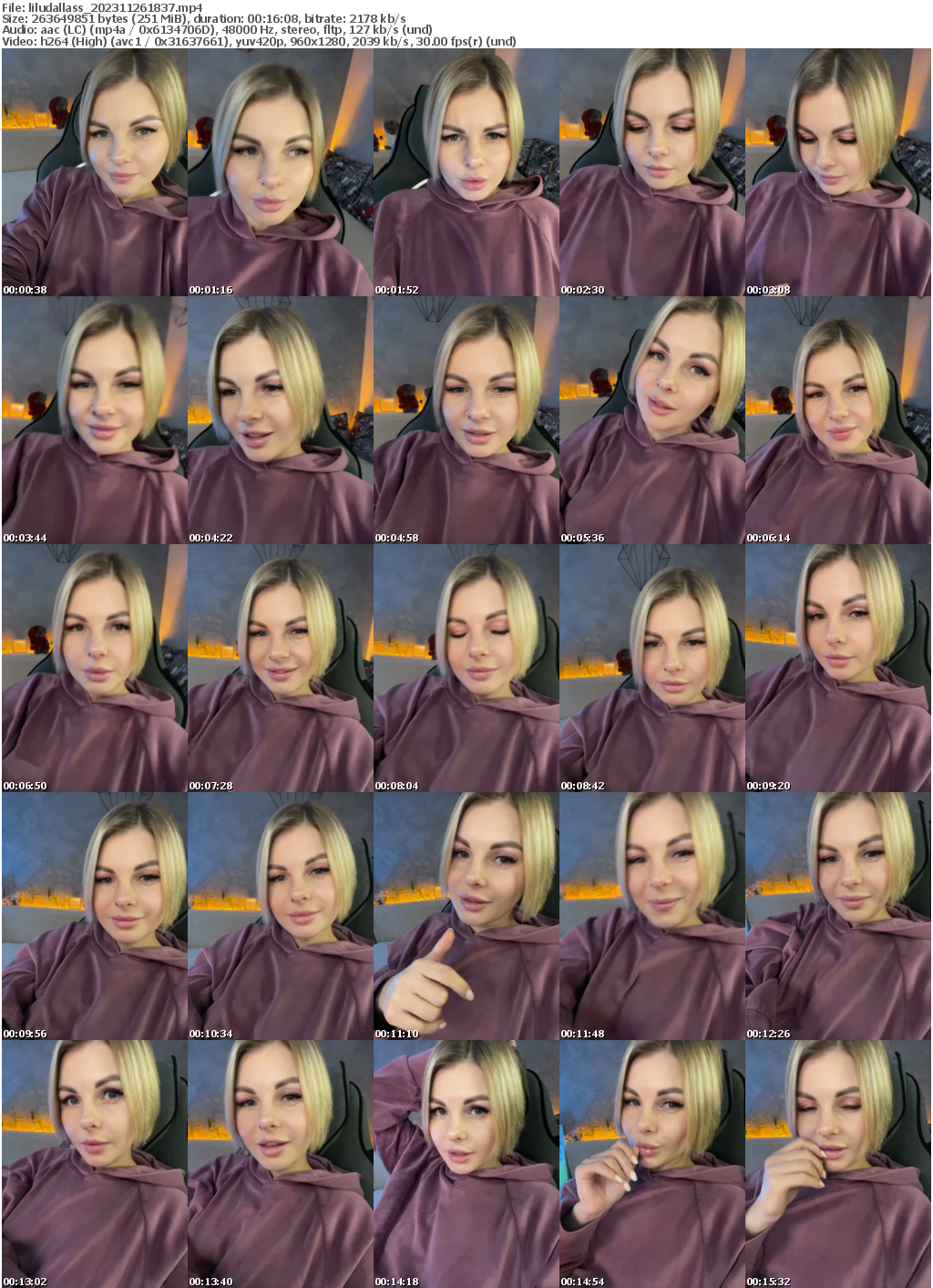 Preview thumb from liludallass on 2023-11-26 @ bongacams