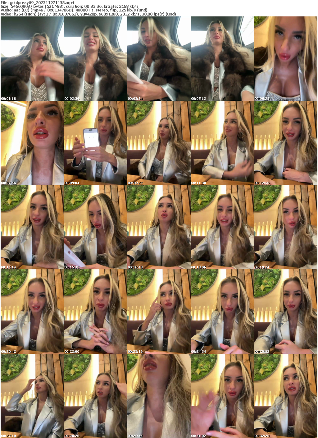 Preview thumb from goldpussy69 on 2023-11-27 @ bongacams