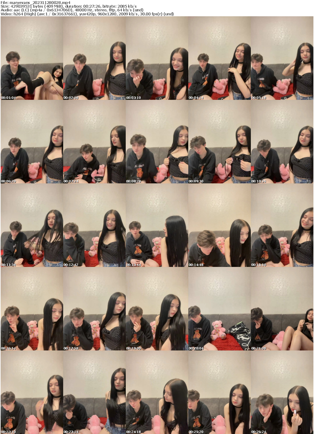 Preview thumb from maryevans on 2023-11-28 @ bongacams