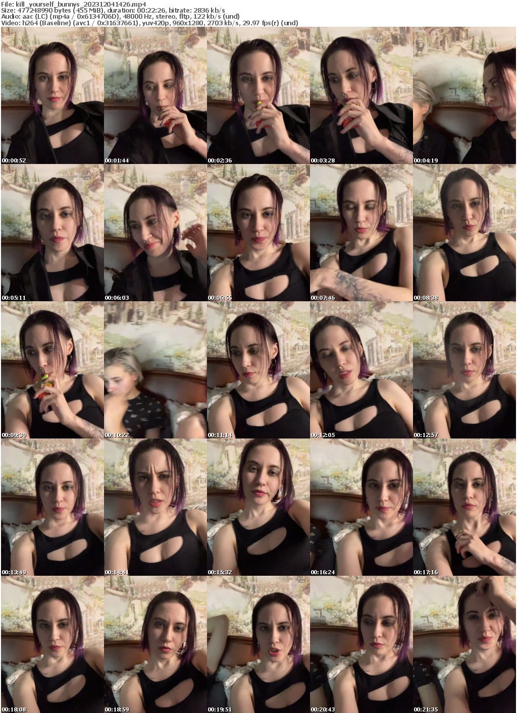 Preview thumb from kill_yourself_bunnys on 2023-12-04 @ bongacams