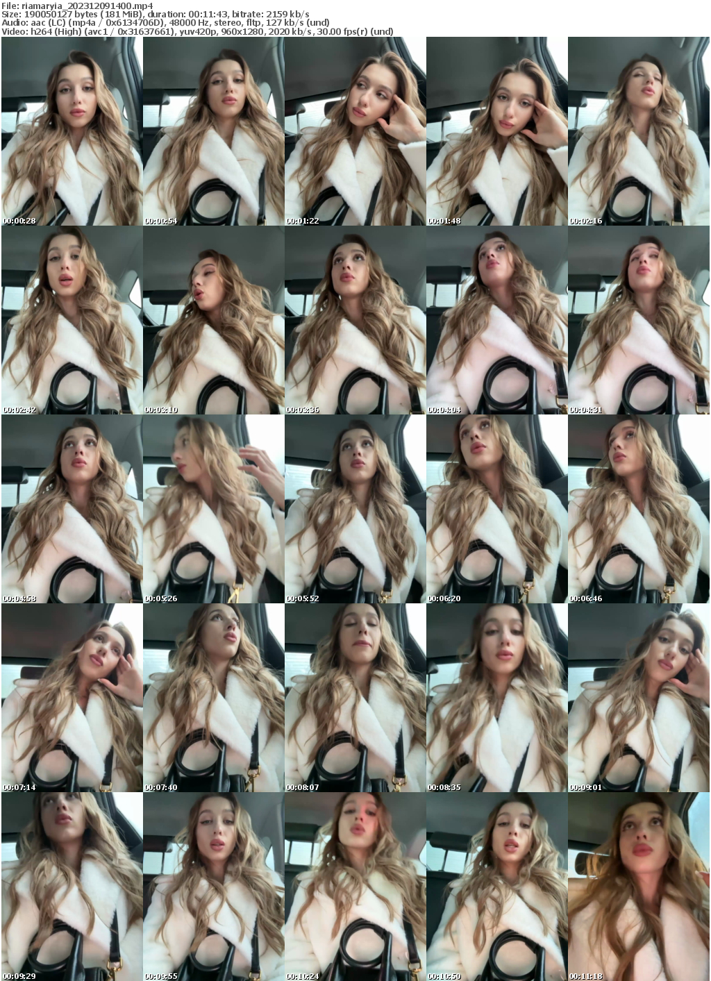 Preview thumb from riamaryia on 2023-12-09 @ bongacams