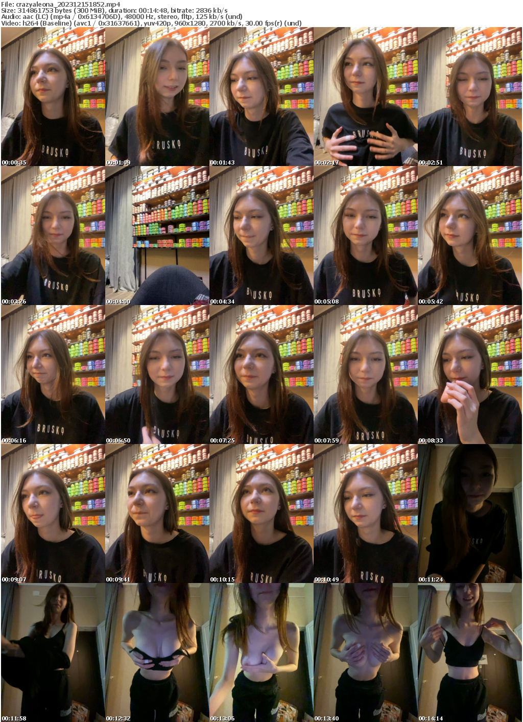 Preview thumb from crazyaleona on 2023-12-15 @ bongacams