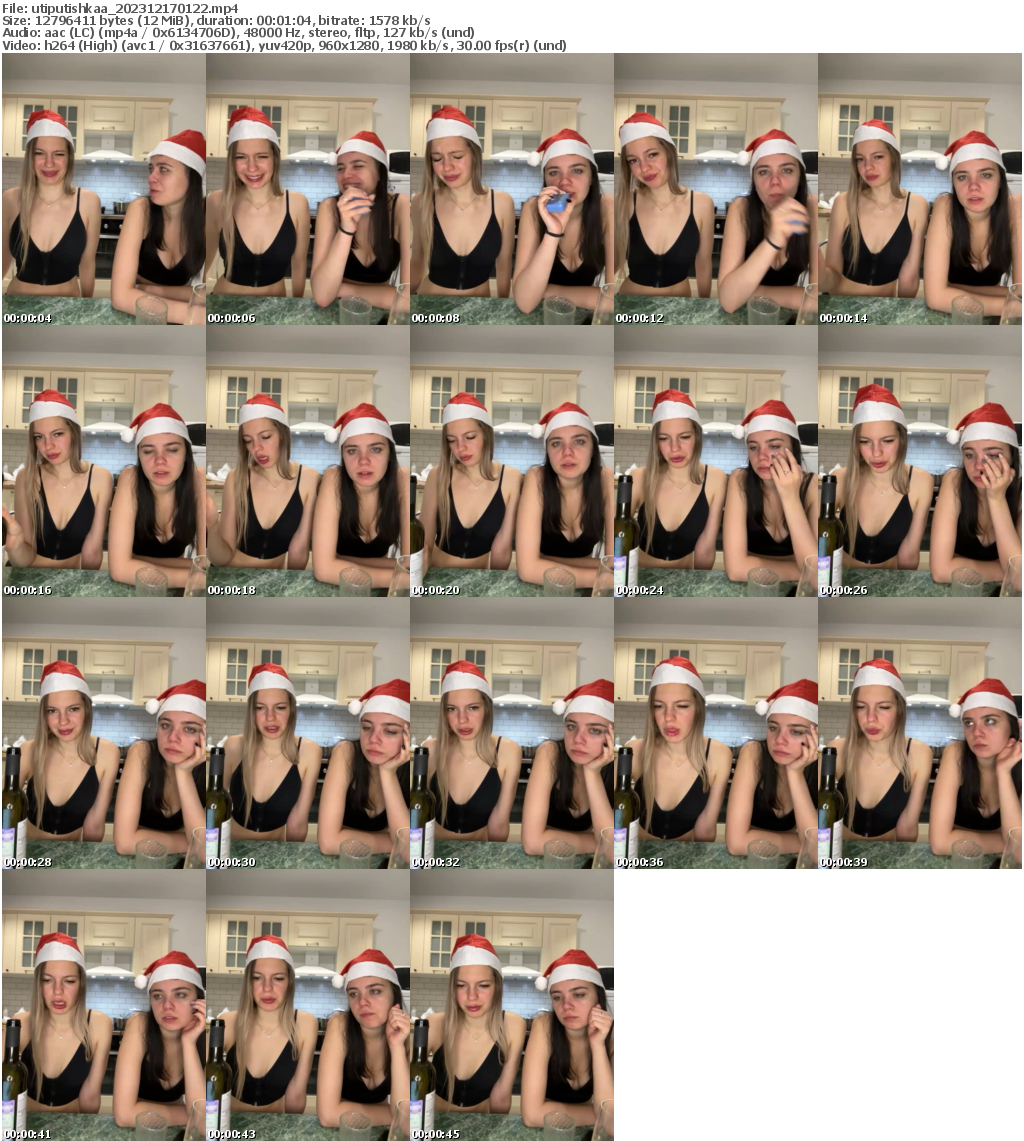 Preview thumb from utiputishkaa on 2023-12-17 @ bongacams