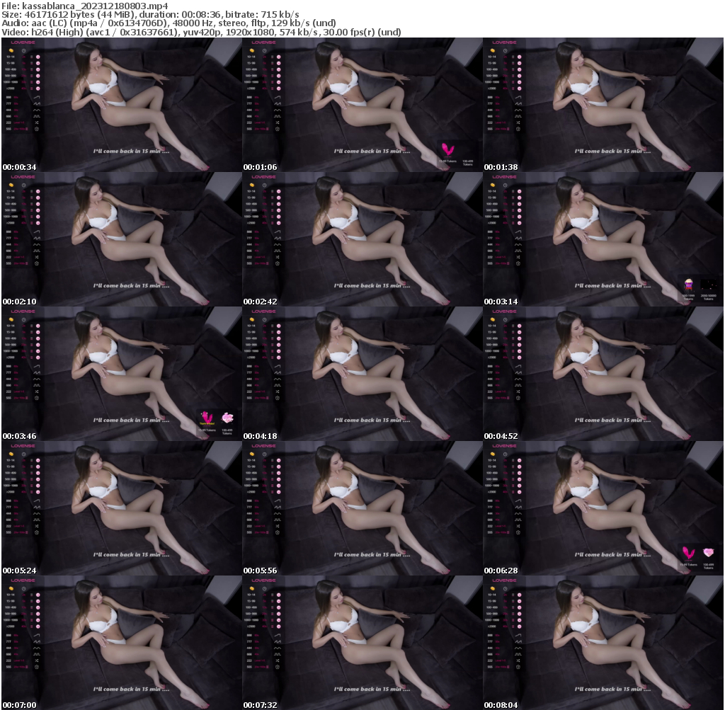 Preview thumb from kassablanca on 2023-12-18 @ bongacams