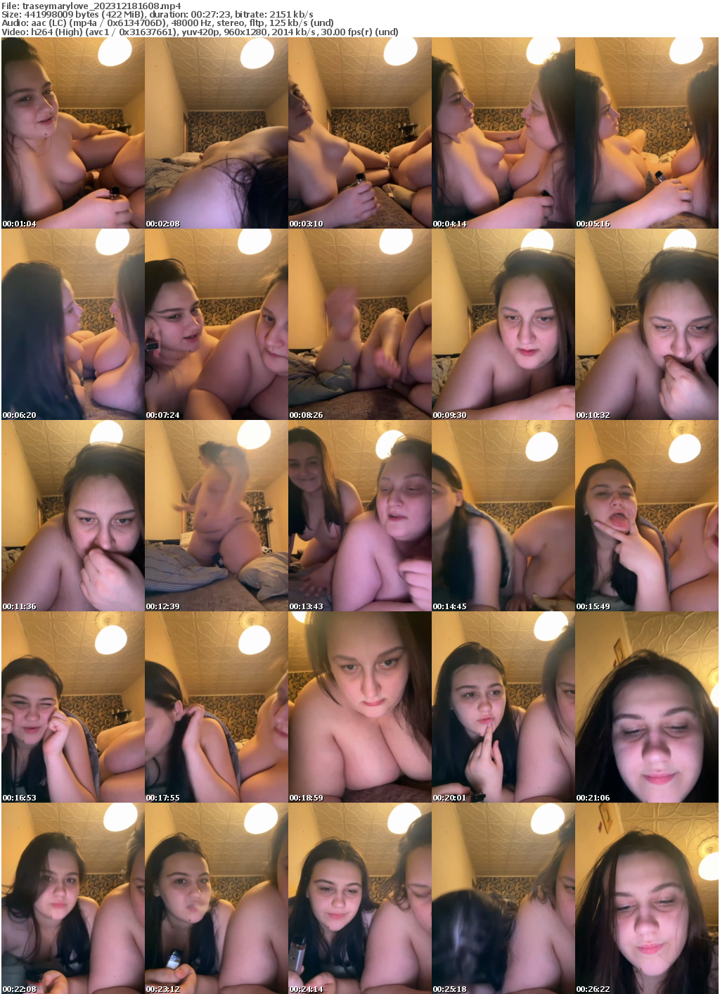 Preview thumb from traseymarylove on 2023-12-18 @ bongacams