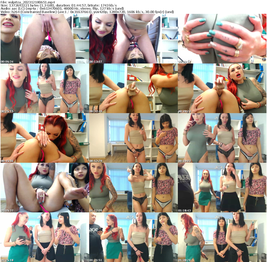 Preview thumb from vulpitza on 2023-12-18 @ bongacams