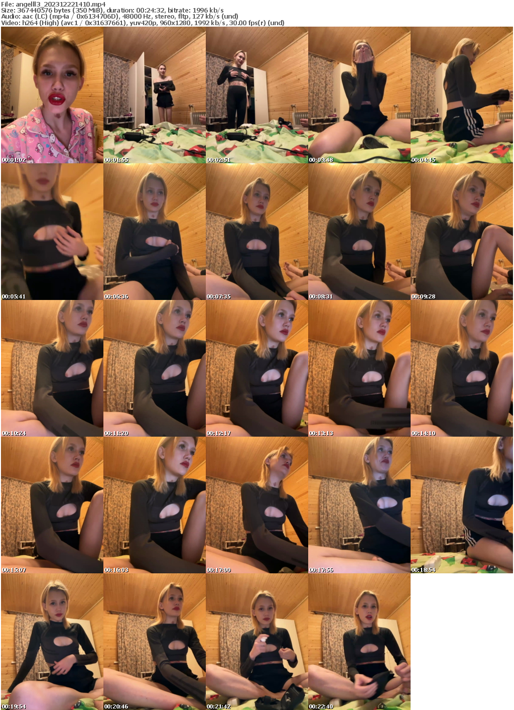 Preview thumb from angelll3 on 2023-12-22 @ bongacams