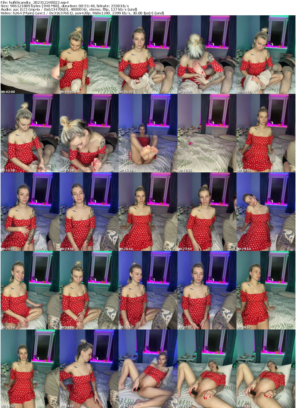 Preview thumb from hulklisandra on 2023-12-24 @ bongacams