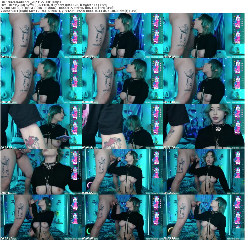 Preview thumb from auroraradiance on 2023-12-25 @ bongacams