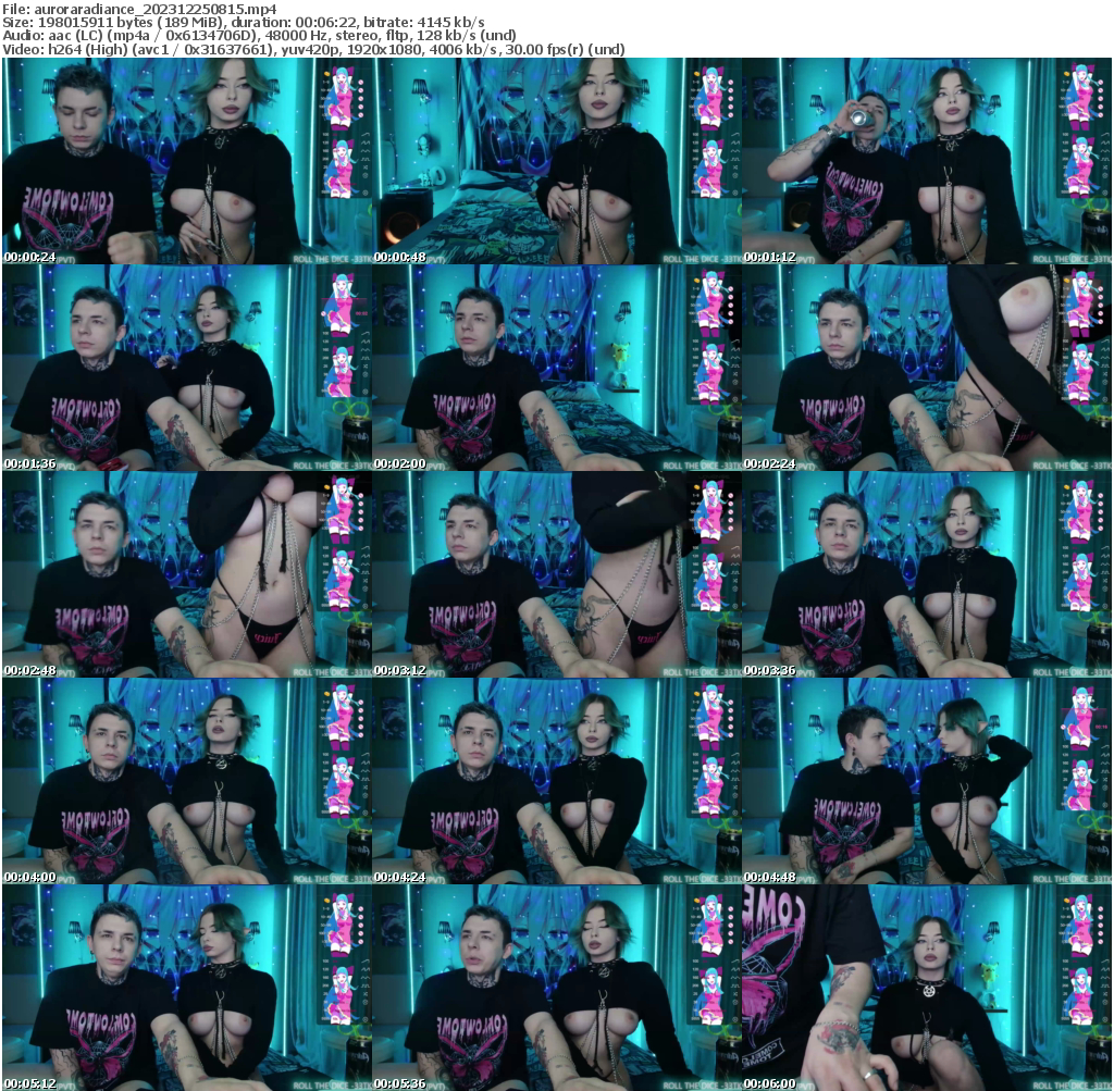 Preview thumb from auroraradiance on 2023-12-25 @ bongacams