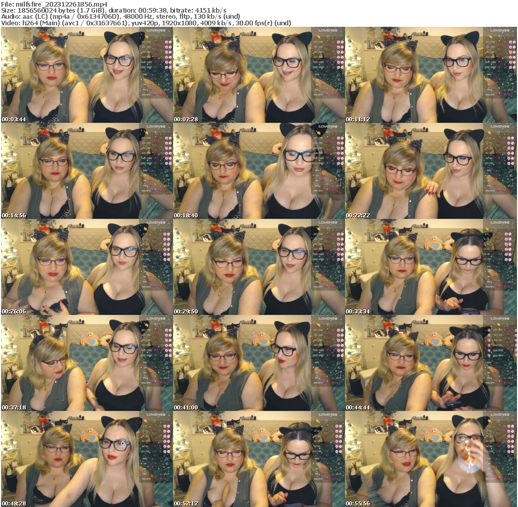 Preview thumb from milfsfire on 2023-12-26 @ bongacams