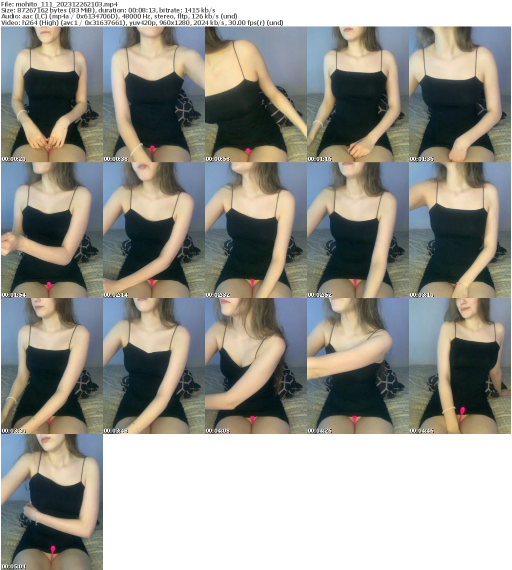 Preview thumb from mohito_111 on 2023-12-26 @ bongacams