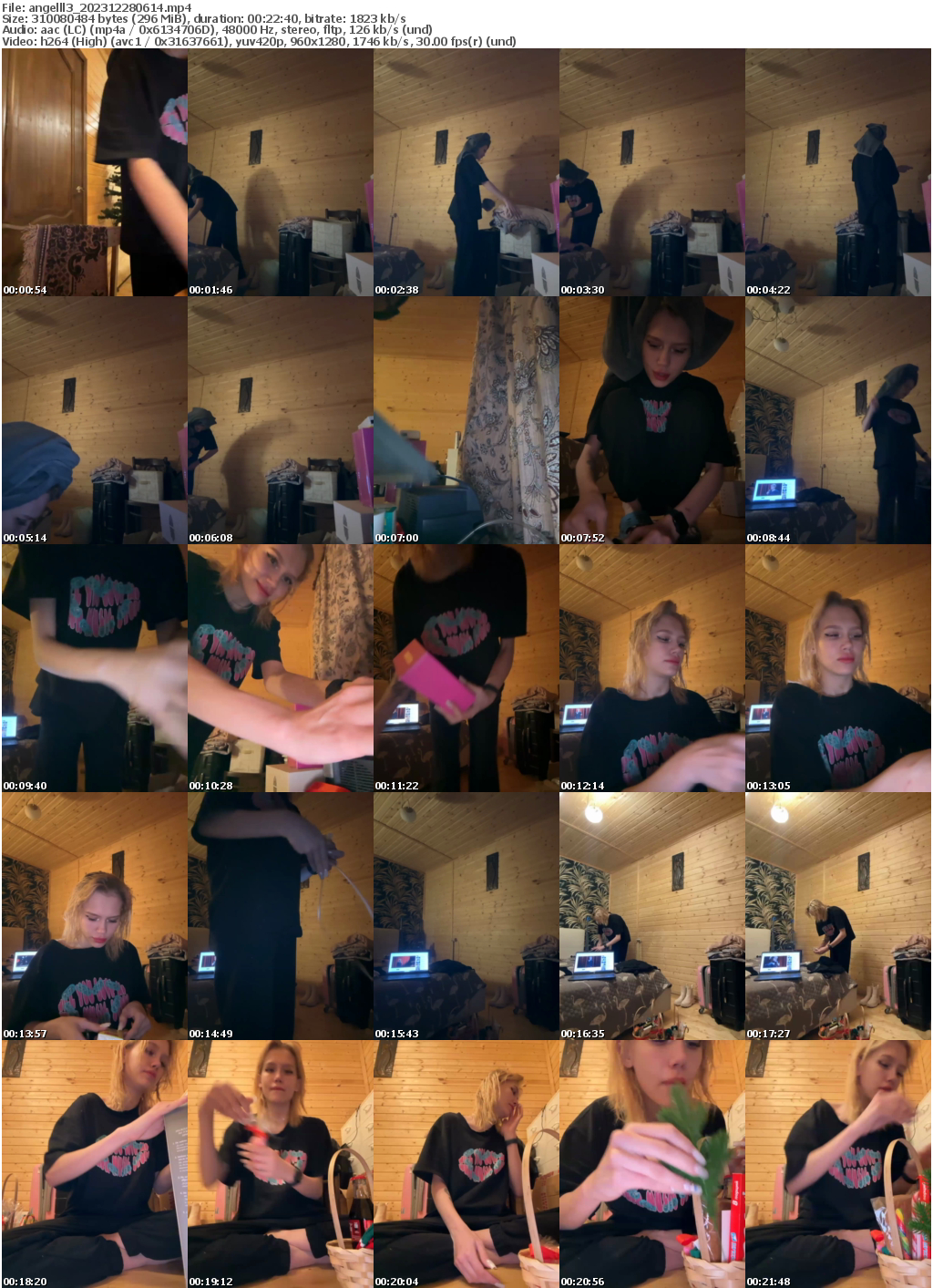 Preview thumb from angelll3 on 2023-12-28 @ bongacams