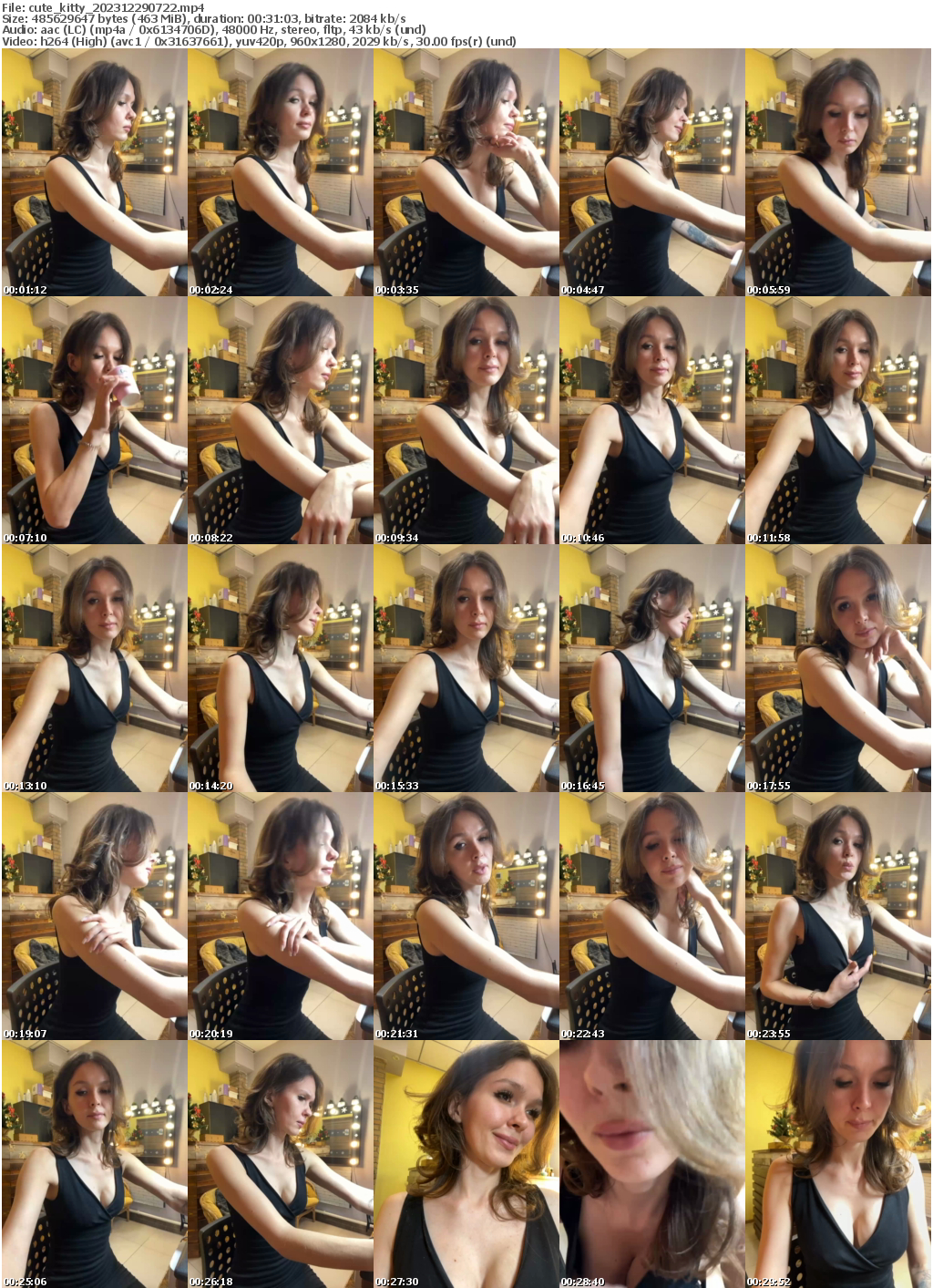 Preview thumb from cute_kitty on 2023-12-29 @ bongacams