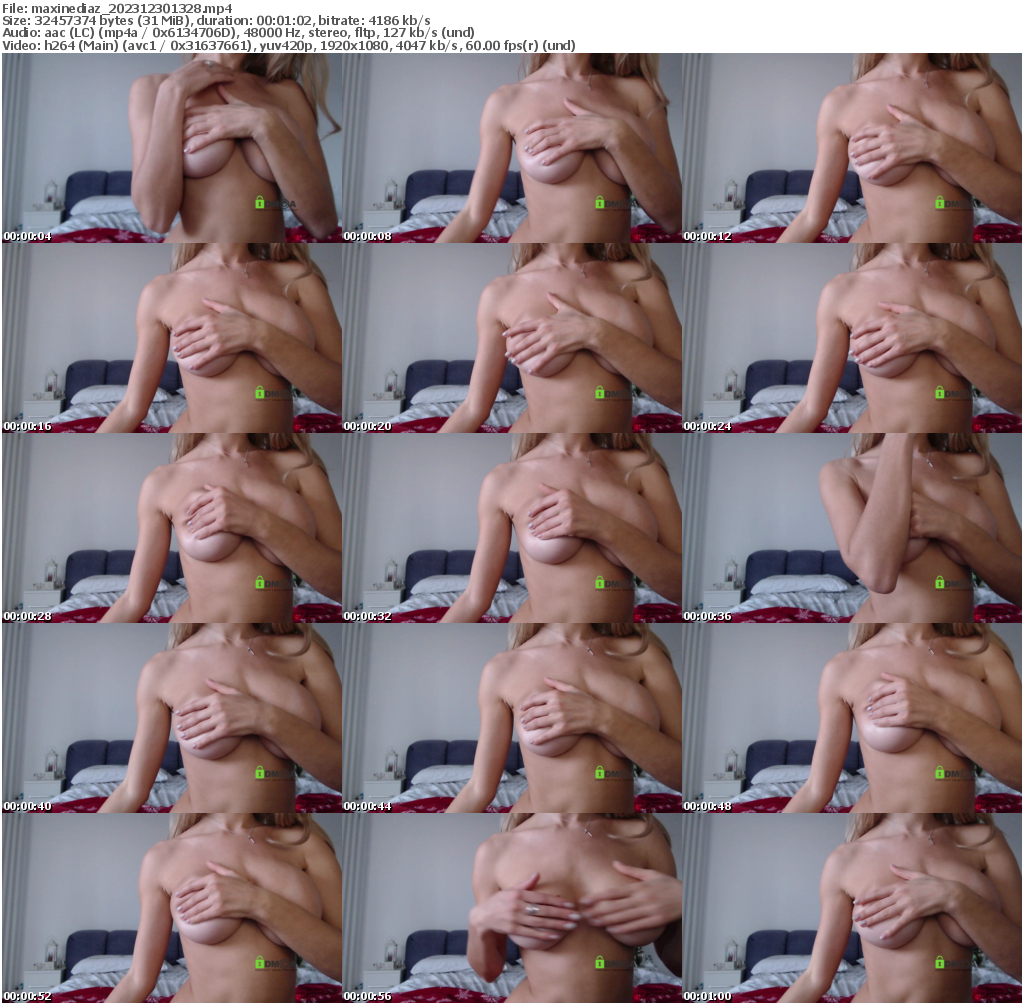 Preview thumb from maxinediaz on 2023-12-30 @ bongacams