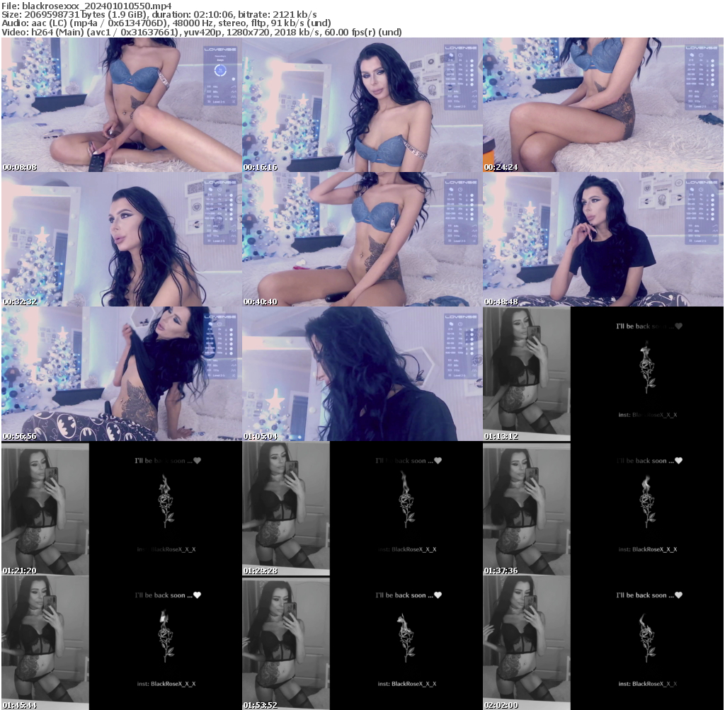 Preview thumb from blackrosexxx on 2024-01-01 @ bongacams