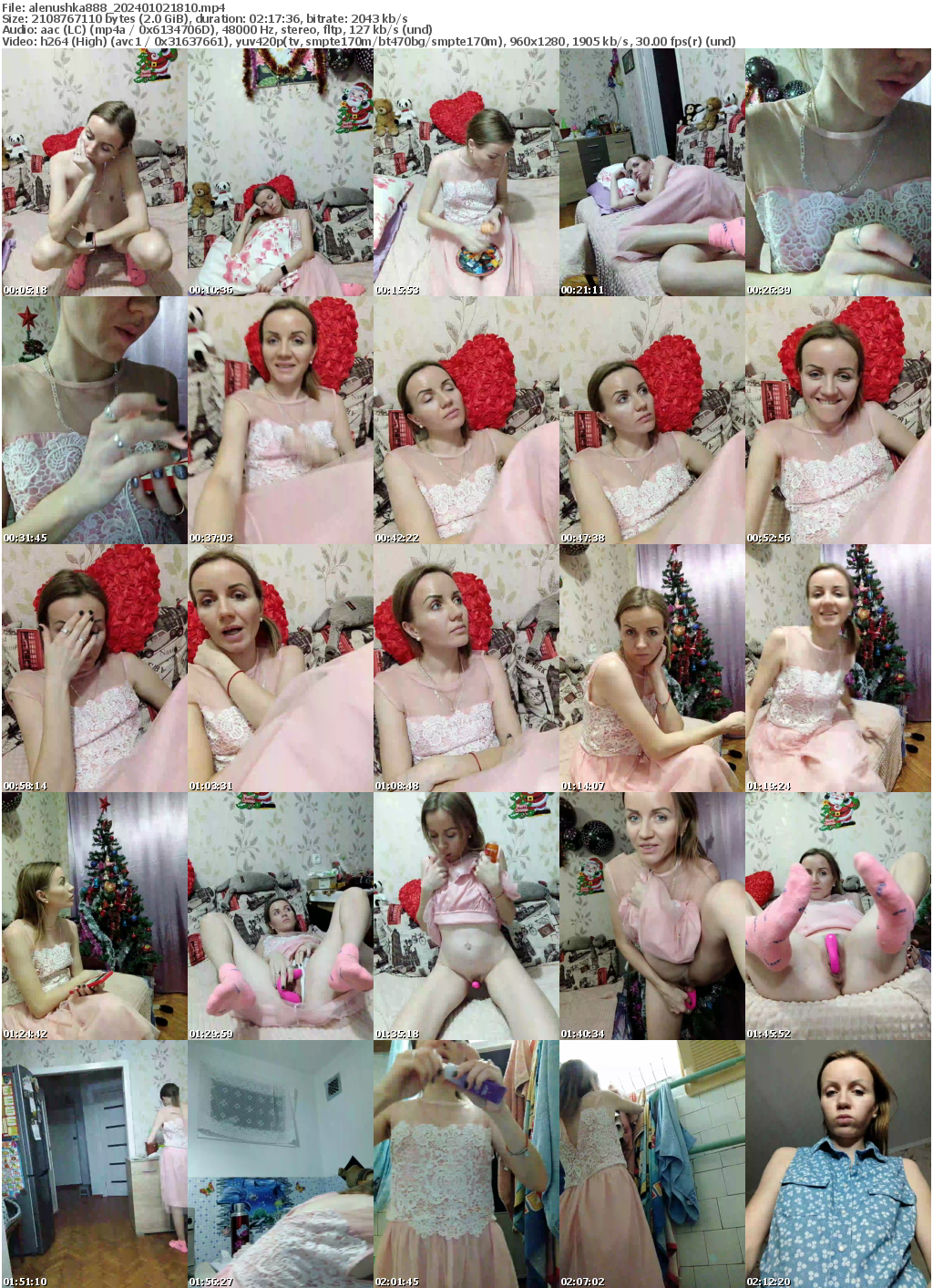 Preview thumb from alenushka888 on 2024-01-02 @ bongacams