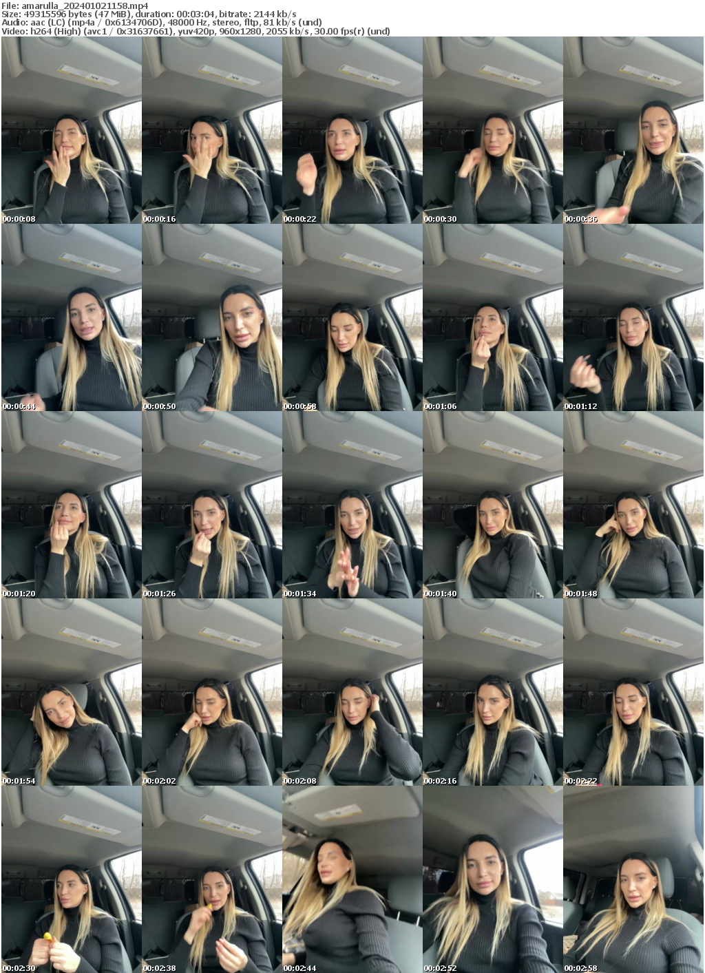 Preview thumb from amarulla on 2024-01-02 @ bongacams