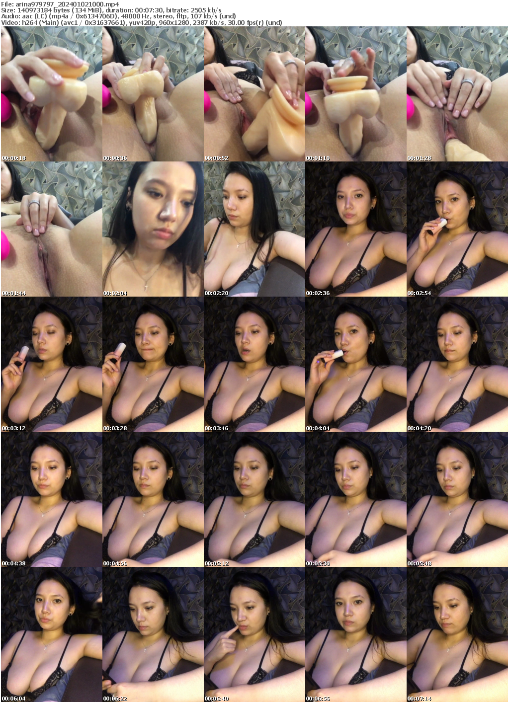 Preview thumb from arina979797 on 2024-01-02 @ bongacams