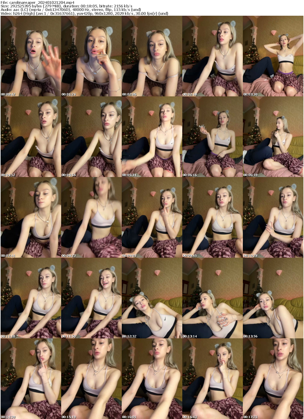 Preview thumb from carolinareaper on 2024-01-02 @ bongacams