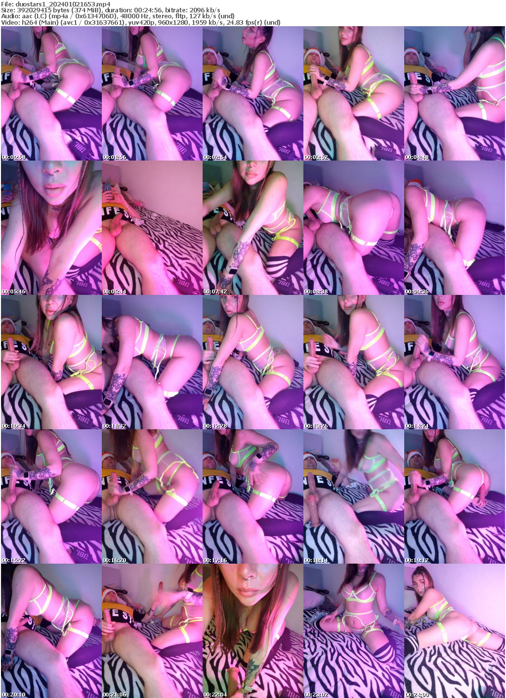 Preview thumb from duostars1 on 2024-01-02 @ bongacams