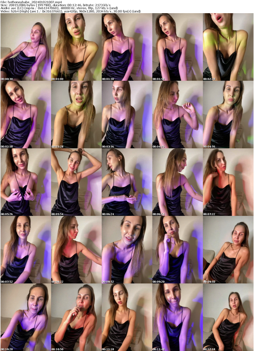 Preview thumb from hothoneybabe on 2024-01-02 @ bongacams