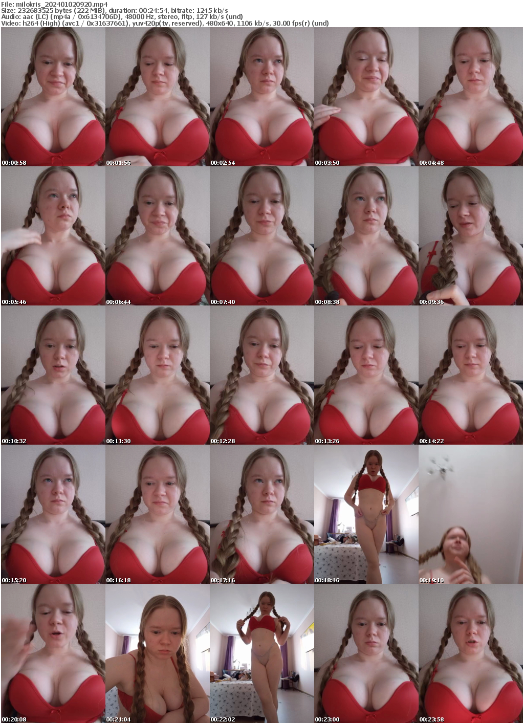 Preview thumb from milokris on 2024-01-02 @ bongacams