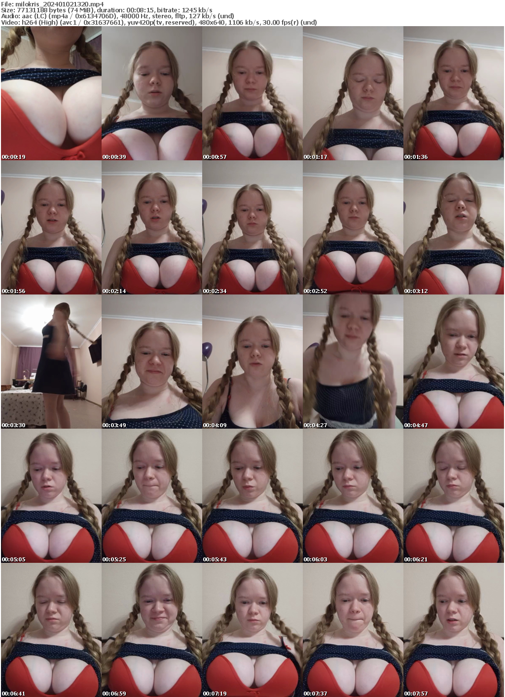 Preview thumb from milokris on 2024-01-02 @ bongacams