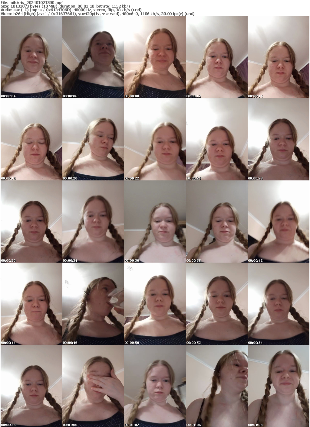 Preview thumb from milokris on 2024-01-02 @ bongacams