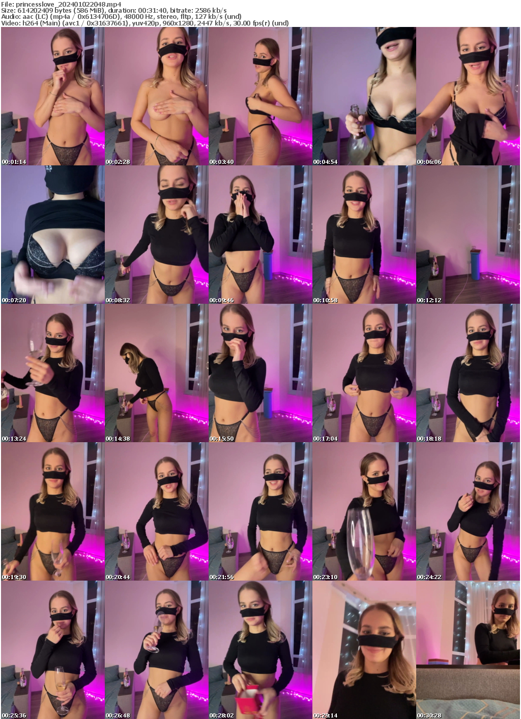 Preview thumb from princesslove on 2024-01-02 @ bongacams