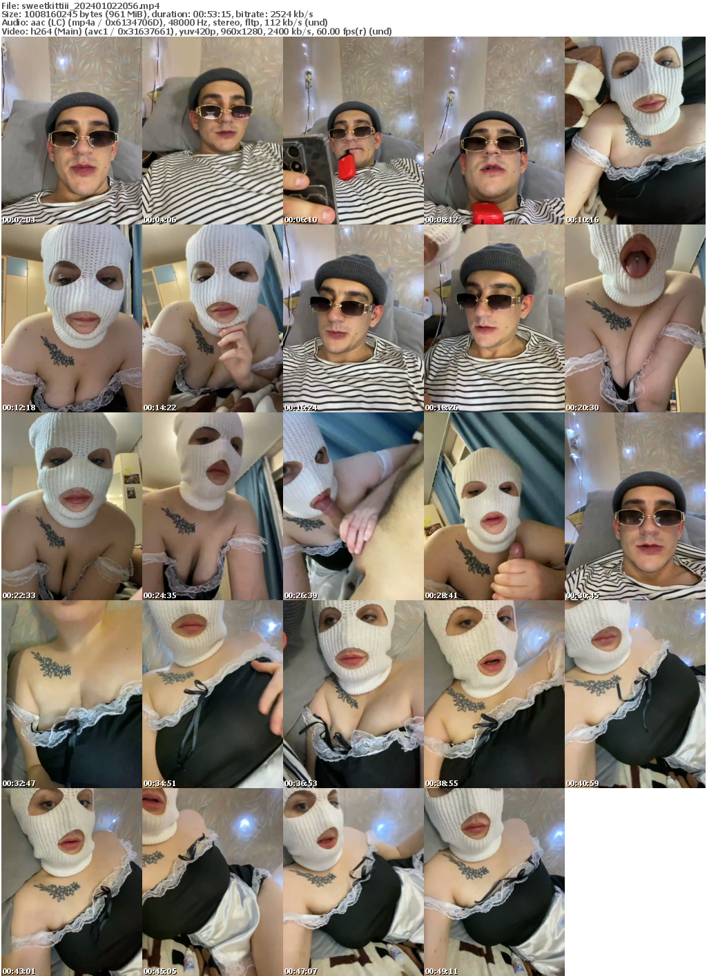 Preview thumb from sweetkittiii on 2024-01-02 @ bongacams