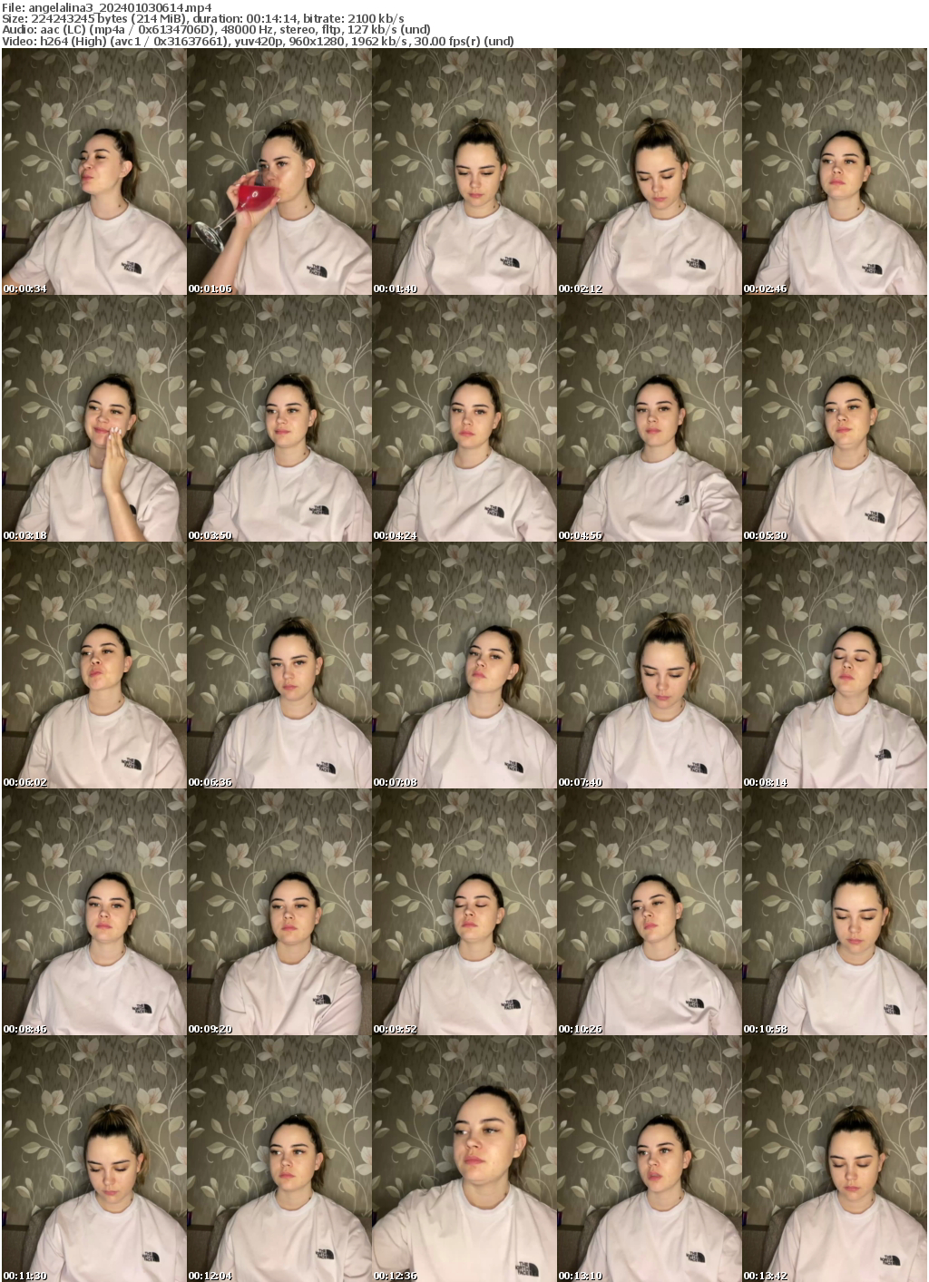 Preview thumb from angelalina3 on 2024-01-03 @ bongacams