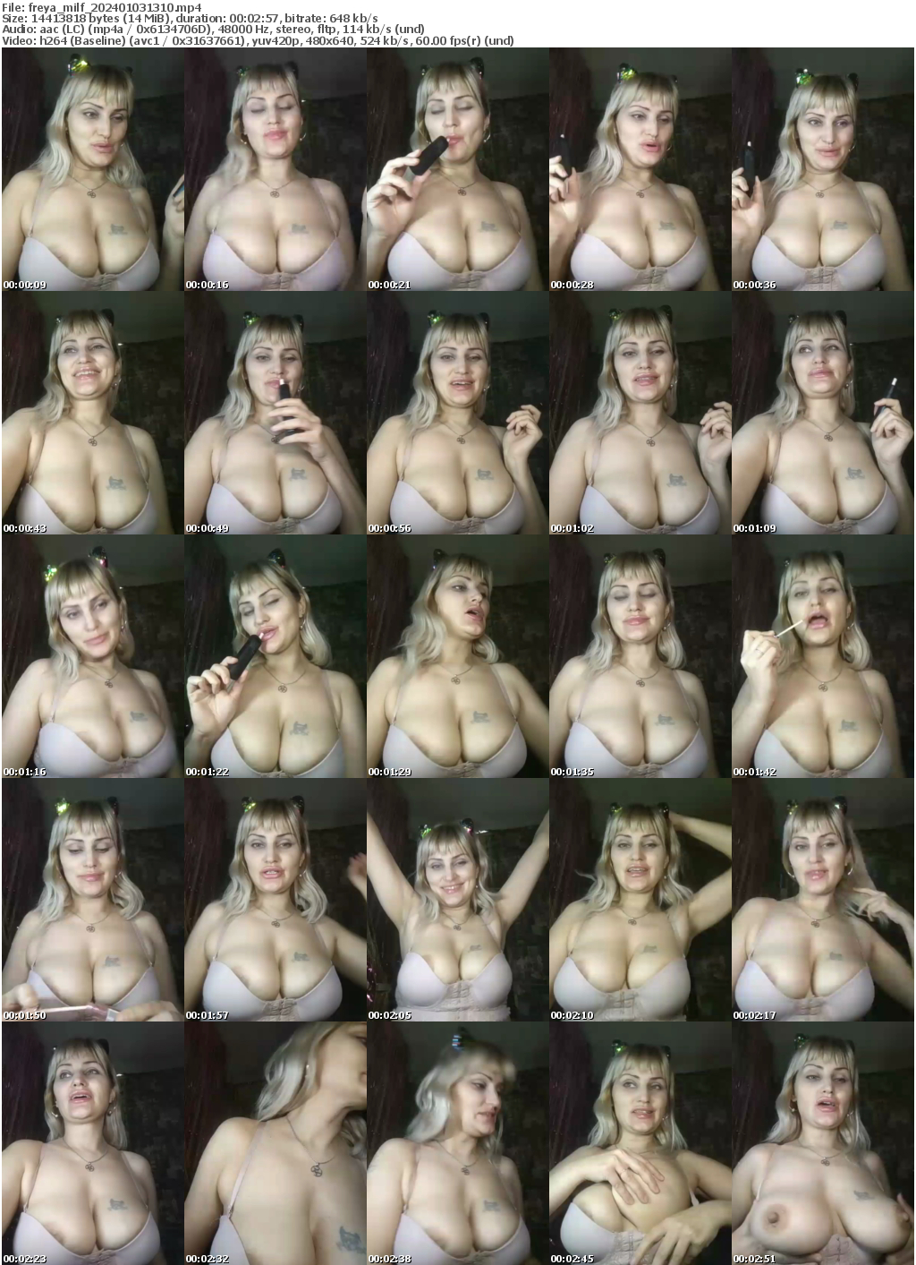 Preview thumb from freya_milf on 2024-01-03 @ bongacams