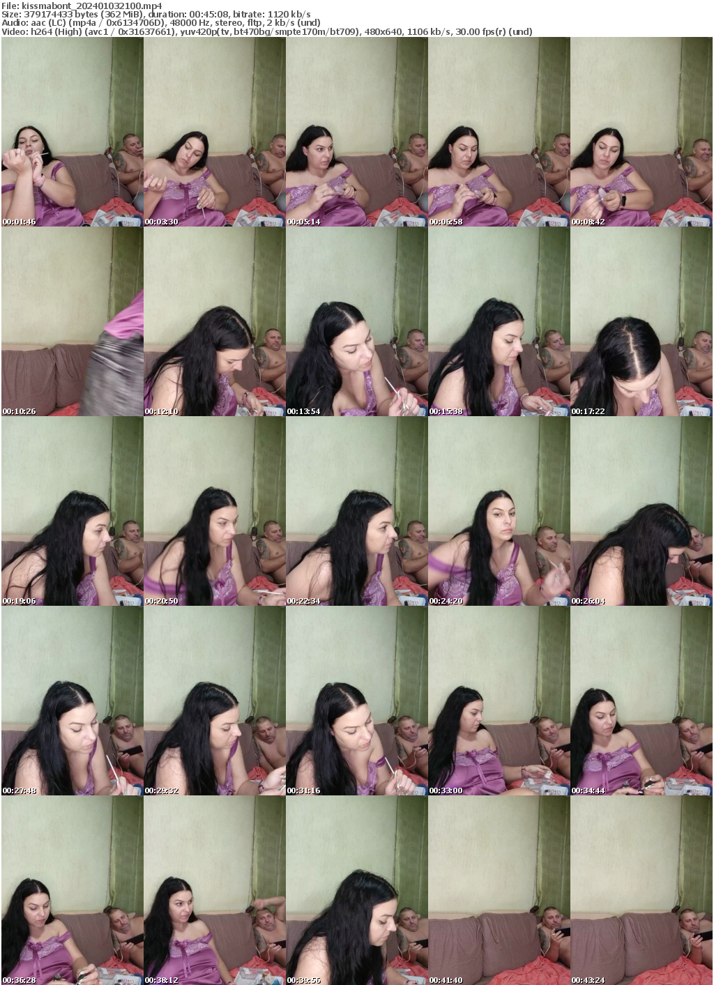 Preview thumb from kissmabont on 2024-01-03 @ bongacams